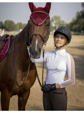 Polo Equithème “Pekin” Mujer Blanco