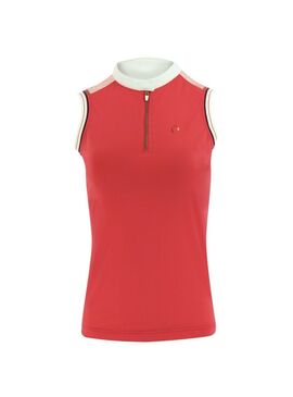 Polo Equithème “Smoff” Mujer Sin Mangas Fucsia