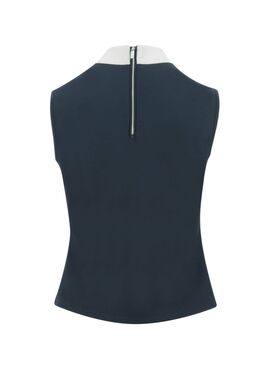 Polo Equithème “Puebla” Mujer Marino/Gris