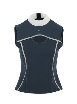 Polo Equithème “Puebla” Mujer Marino/Gris