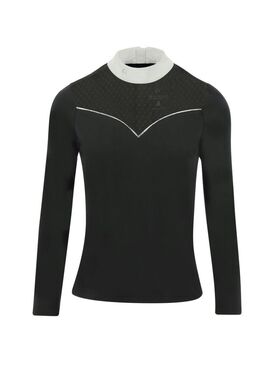 Polo Equithème “Valencia” Mujer Negro