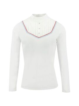 Polo Equithème “Carbourg” Mujer Blanco