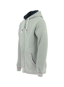 Sudadera con Cremallera Equithème “Nicolas” Gris Moteado