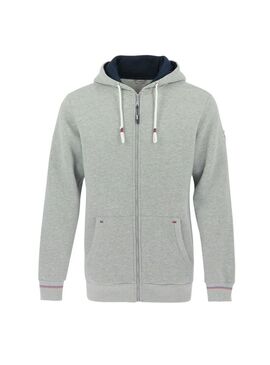 Sudadera con Cremallera Equithème “Nicolas” Gris Moteado