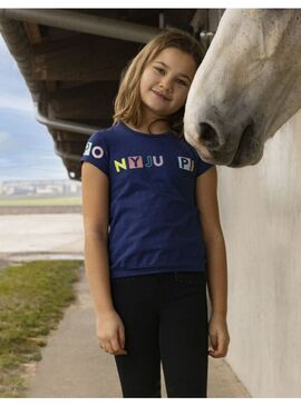 Camiseta Equithème “Icance” Junior Marino