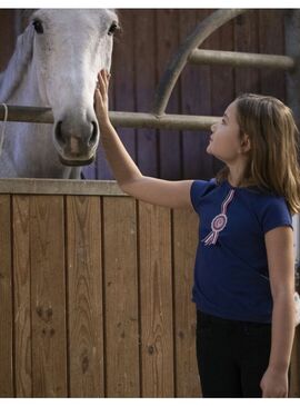 Camiseta Equithème “Janice” Junior Marino