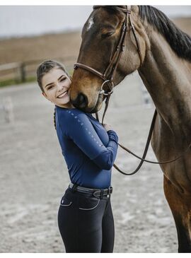 Camiseta Equithème “Savy” Mujer Marino