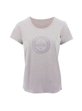Camiseta Equithème “Anna” Mujer Rosa Jaspeado