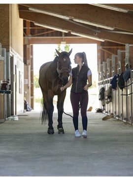 Chaleco Híbrido Equithème “Luna” Mujer Negro