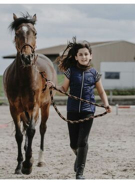 Chaleco Híbrido Equithème “Luna” Niño Marino