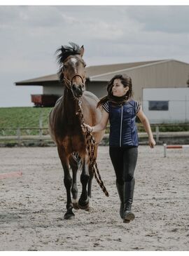 Chaleco Híbrido Equithème “Luna” Niño Marino