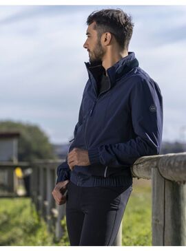 Chaqueta Impermeable Equithème “Hugo” Hombre Marino