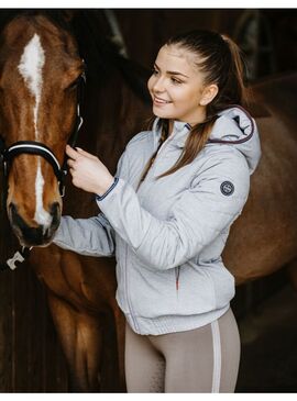 Chaqueta Softshell Equithème “Mona” Mujer Gris Chino