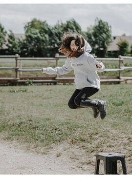 Sudadera con Capucha Equithème “Britney” Niño Gris