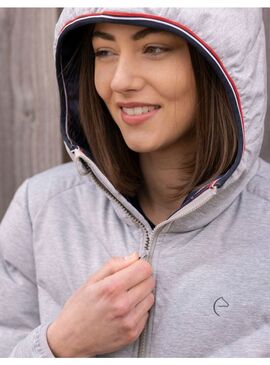 Chaqueta Acolchada Equithème “Lara” Mujer Gris Moteado