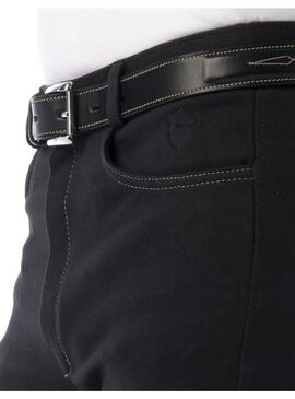 Pantalón Equithème “Pro” Hombre Antracita/Blanco