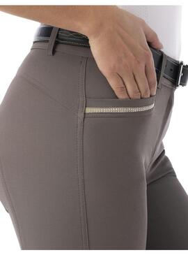 Pantalón Mujer EQUITHÈME 'Gizel' Topo