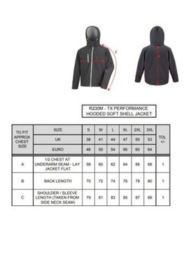 Chaqueta Softshell Adulto con Capucha Puraga Negro