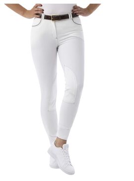 Pantalón Equithème “Verona” Mujer Blanco/Gris Claro