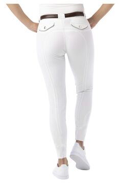 Pantalón Equithème “Verona” Mujer Blanco/Gris Claro