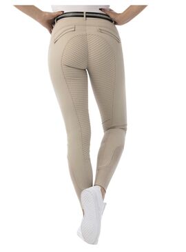 Pantalón Equithème “Micro” con culera de silicona Mujer Beige