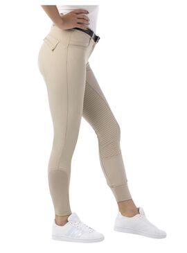 Pantalón Equithème “Micro” con culera de silicona Mujer Beige