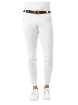 Pantalón Equithème “Verona” con Pinzas Hombre Blanco