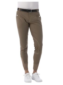 Pantalón Equithème “Verona” con Pinzas Hombre Topo