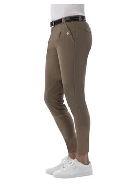 Pantalón Equithème “Verona” con Pinzas Hombre Topo