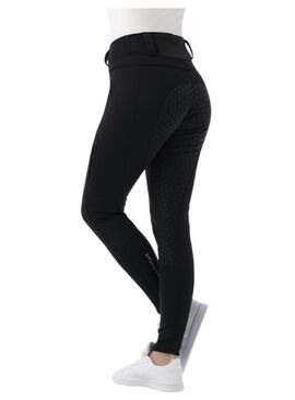 Pantalón Softshell Equithème “Kitzbuhl” con Culera de Silicona Mujer Negro