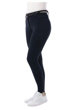 Pantalón Softshell Equithème “Kitzbuhl” con Culera de Silicona Mujer Marino