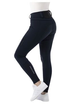 Pantalón Softshell Equithème “Kitzbuhl” con Culera de Silicona Mujer Marino