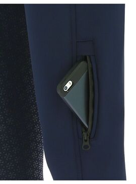 Pantalón Softshell Equithème “Kitzbuhl” con Culera de Silicona Mujer Marino