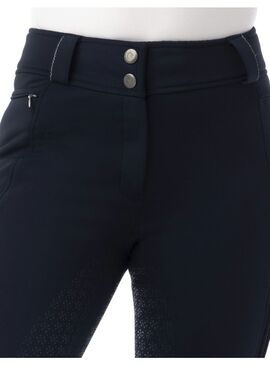 Pantalón Softshell Equithème “Kitzbuhl” con Culera de Silicona Mujer Marino