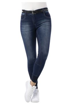 Jean Equithème “Texas” con Culera de Silicona Mujer Azul Denim