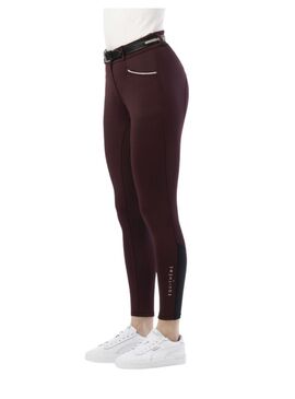 Pantalón Equithème “Claudine” con Culera de Silicona Mujer Burdeos