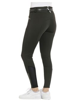 Pantalón Equithème “Claudine” con Culera de Silicona Mujer Verde Oscuro