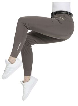 Pantalón Equithème “Gizel”, Culera de Silicona Mujer Topo