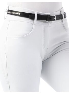 Pantalón Push-Up Equithème “Bella” Mujer Blanco