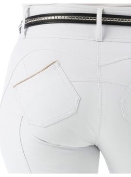 Pantalón Push-Up Equithème “Bella” Mujer Blanco