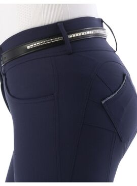 Pantalón Push-Up Equithème “Bella” Mujer Marino