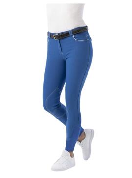 Pantalon Junior EQUITHEME 'Verona' Azul/Blanco