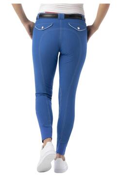 Pantalon Junior EQUITHEME 'Verona' Azul/Blanco