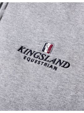 Sudadera con Cremallera Unisex Kingsland Classic Gris Claro