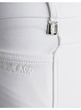 Pantalón Klkadi Mujer Full Grip E-Tec Kingsland Classic Blanco