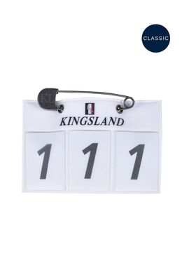 Números Identificatorios Dorsal Kingsland Classic 3 Bolsillos Blanco