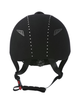 Casco Choplin “Aero Strass” Ajustable Negro/Plata