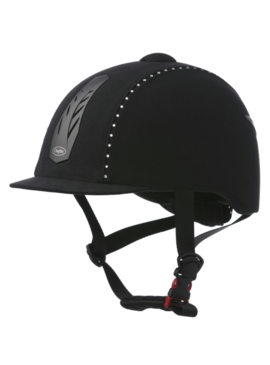 Casco Choplin “Aero Strass” Ajustable Negro/Negro