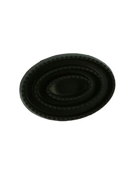 Almohaza Hueca y Oval de Goma Hippotonic Negro