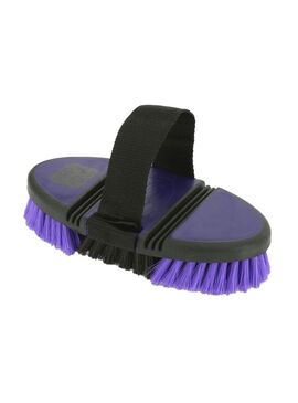 Cepillo de Raíces de Nylon Hippotonic “Softgrip” Flexible Violeta/Negro